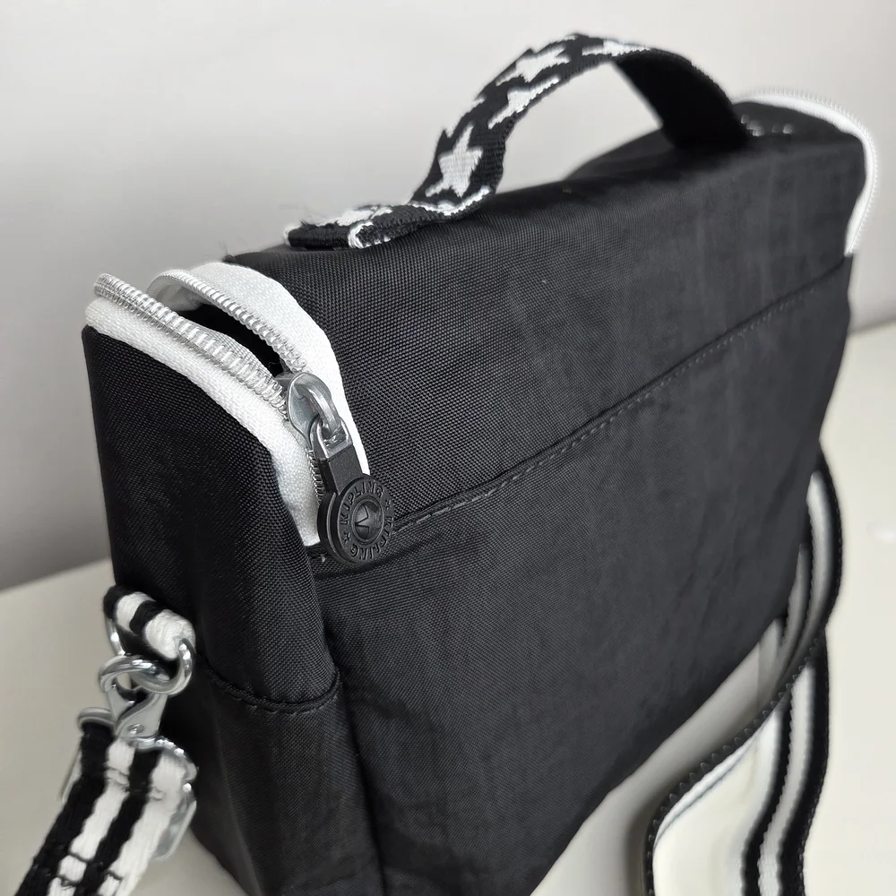 Kipling Kichirou Insulated Lunch Bag Polyamide EVA KI2163 Stars Pop Black NWT - Picture 6 of 8